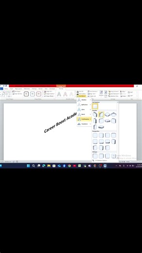 Change your text into 3D Direction in Ms word #shorts