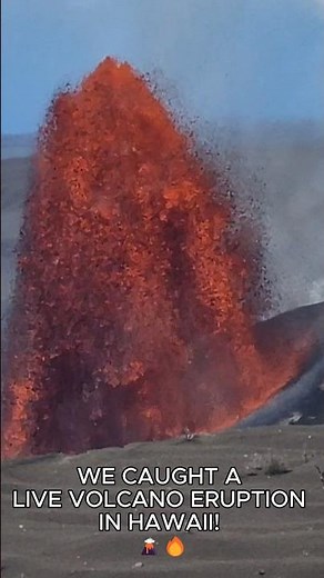 We Caught a Live Volcano Eruption! 🌋🔥