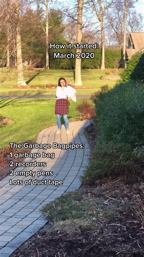 Phase 1 of the pipe dream, sponsored by early pandemic free time #bagpipes #scotland #bandteacher #garbage #diy #quarantinelife #recorder #march