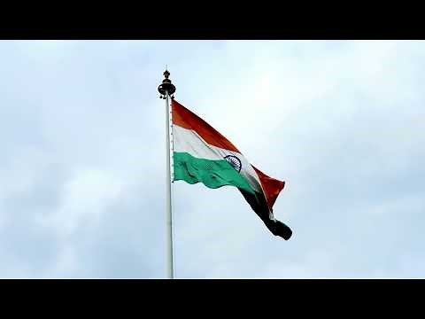 Free Waving Indian Flag Video effects HD 4K - Indian flag waving stock video footage | 15th August