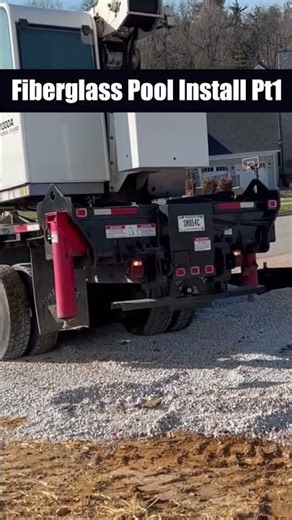 Fiberglass Pool Install Pt1 (Alternate Angle) 🏗️ Excavation & Crane Prep Day!