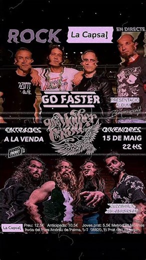 GO FASTER CON THE MOTHER CROW SALA LA CAPSA 15 DE MAYO 2026