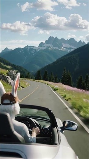 This Bunny Drives a Supercar 🐰🏎️