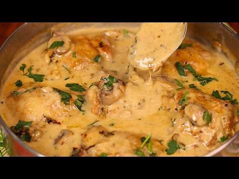 This Chicken Thighs Recipe Will Drive You Crazy! Easy and Quick! French Chicken Fricassee