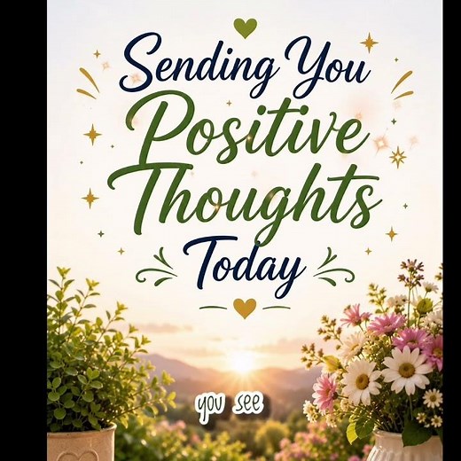 Sending You Positive Thoughts – Uplifting Video Message for WhatsApp