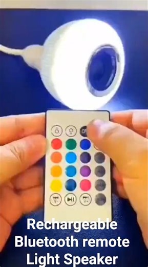 Rechargeable Remote Bluetooth Light Speaker