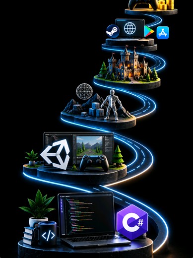 Want to become a Game Developer? 🎮 Follow this Game Development Roadmap to go from programming basics to building, publishing and monetizing your own games. Save this roadmap and start your journey today. #GameDevelopment #GameDeveloper #Unity #CSharp #fullstackumair game development roadmap, game developer roadmap, how to become a game developer, game development roadmap 2026, game development for beginners, learn game development, C# game development, Unity game development, game development 