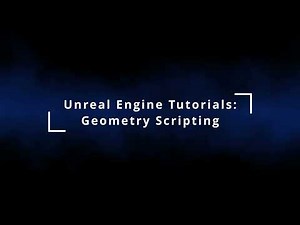 UE5 Geometry Scripting: Creating Details from Textures