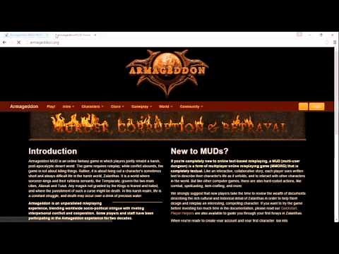 text based rpg review - MUD, the only real & true roleplaying game? (1/3)