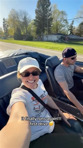 Remember the 1967 Pontiac Grand Prix we featured on All Girls Garage??? If you've been following me over the years, you sure would and it’s back and running again - yay!!! John surprised me randomly with a pickup for a quick drive. We went for ice cream too, I know I know, stop it w/ the cutesy shit lol More to come w/ this car as we make her road worthy again! #carrestoration #pontiac #grandprix #classiccar #convertible #cargirl #projectcar | Cristy Lee