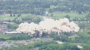 IMPLOSION: Sixteen thousand tons of Bethlehem Steel collapsed in a matter of seconds Sunday as a demolition crew imploded the defunct steelmaker's former world headquarters. STORY: https://bit.ly/2HCijqR | WKRN News 2