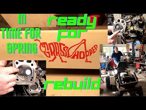 Grasshopper zero turn Kohler twin cylinder CH25S engine rebuild, valves, rings and other stuff PART1