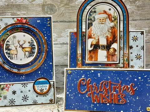 Cardmaking with Hunkydory Magazine free gift - A Cherished Christmas -Here comes Christmas