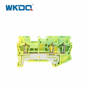 [Hot Item] One Entry Two Output Terminal Ground Spring Terminal Blocks