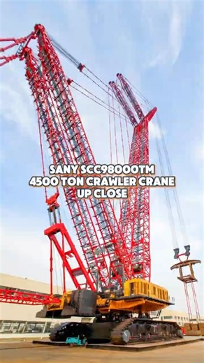 Up close with Sany SCC98000TM: 4500 tons of pure lifting power!