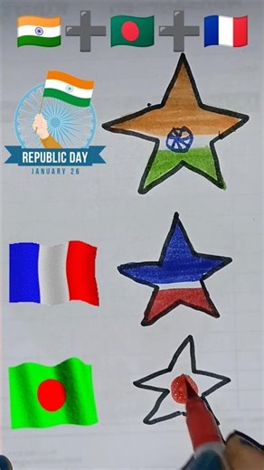 🇮🇳🇧🇩🇫🇷Jana Gana Mana || Independence Day Drawing Republic Day #spoon #shorts #viralvideo