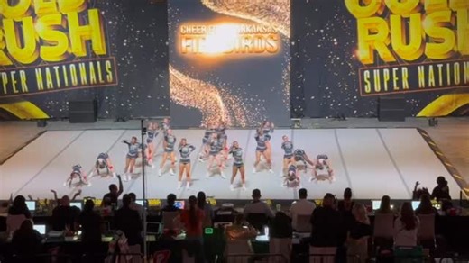 The Firebirds just hit the mat and earned a GOLDEN BUZZER at Gold Rush!!! 💛✨ This is a HUGE achievement and such a testament to their hard work, focus, and heart. They left it all out there and it SHOWED. We are beyond proud of these athletes and their coaches for rising to the moment and owning that stage! Golden looks good on you, Firebirds 💛🔥 | Cheer Force Arkansas