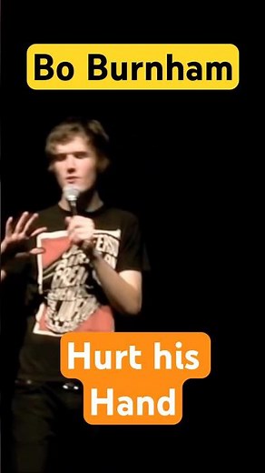 Bo Burnham Hurt his Hand 🤚 | #boburnham #comedy #standup