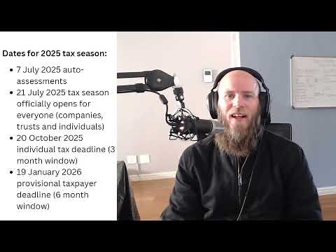 Tax Season 2025 - Deadlines // SARS eFiling