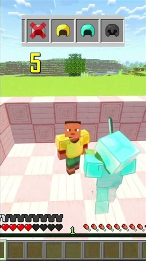 Minecraft Armour Test ⚔️ | Zombie vs Armour Sets (Easy Mode) #shorts #minecraft
