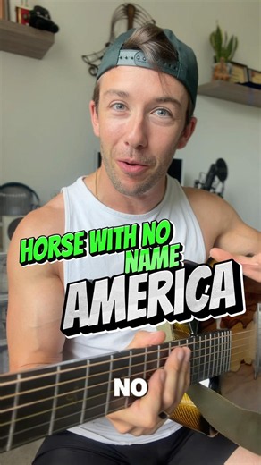 How to play Horse With No Name with 2 chords #EasyGuitar #beginnerguitar