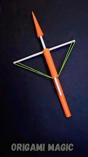 ORIGAMI CROSSBOW / EASY PAPER CROSSBOW MAKING STEP-BY-STEP🌟🌟#origami #diy #tutorial