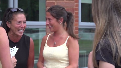 Pupils collect A-Level results in Solihull