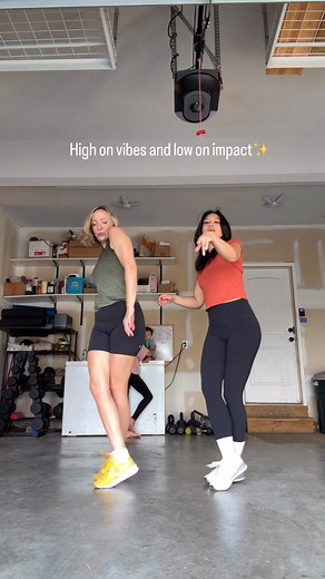 Comment LOW and we’ll send you the link to our “Low Impact Shuffle” course💃🏻 Zero hopping or jumping. Zero dance experience needed✨ #shufflemamas #learnhowtodance | Anna & Christina