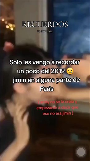 Recuerdos de Jimin en París 2019: Suavemente Bésame