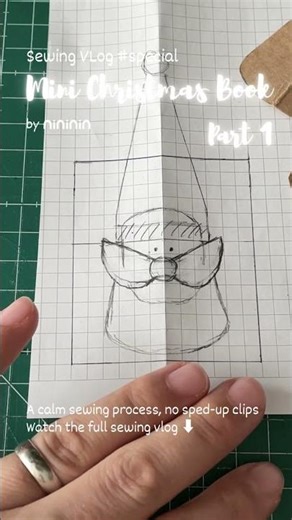 Sewing Vlog, Christmas fabric book