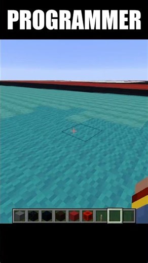 noob vs programmer #minecraft #programming #chainsawman