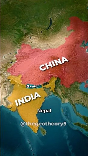 How Nepal survived between two giants #nepal #geopolitics #history