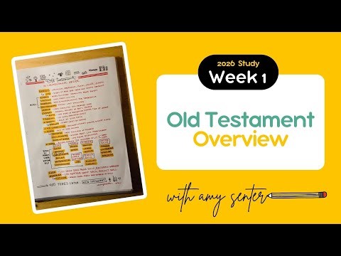 Week 1: Old Testament Overview | Chronological Bible Study