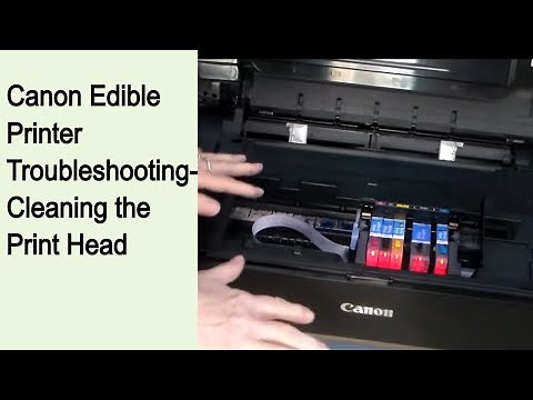 Canon edible printer troubleshooting for cakes How to clean the edible ink print head