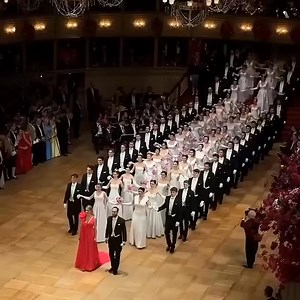 32K views · 1.3K reactions | ✨ Elegance and enchantment come alive at the Vienna Opera Ball, where debutantes waltz gracefully beneath dazzling Swarovski chandeliers, embodying timeless beauty and sophistication.  | The Elegant Waltz | Facebook