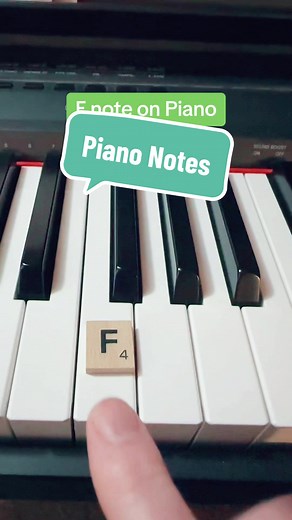 How to play an F note on #piano #pianolesson #pianotutorial #pianolessons #beginnerpiano #pianoteacher #easypiano #easypianotutorial