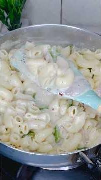 Creamy White Sauce Pasta Recipe😋 | No Mayo No Mozzarella ❌ #shorts #whitesaucepasta #easyrecipe