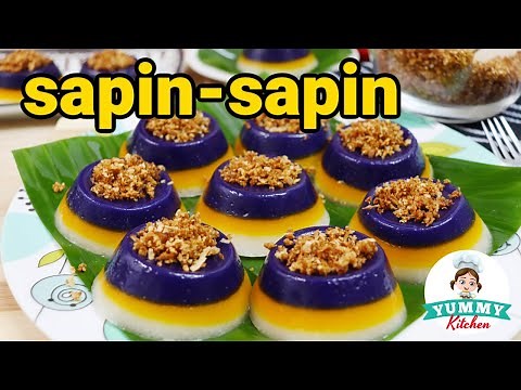 Sapin-Sapin Recipe | Classic Filipino Layered Rice Cake Dessert Kakanin To Try
