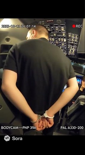 ‪@steak‬ Gets Arrested After Assaulting the Pilot in a Philippine Airlines A330 (Created by Sora AI)