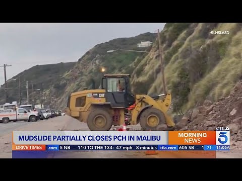 Mudslide closes another portion of PCH in Malibu