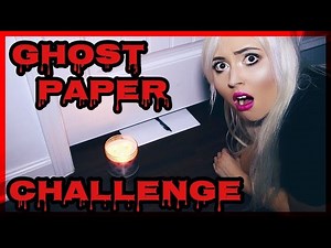 SCARY GHOST PAPER CHALLENGE AT 3AM!!