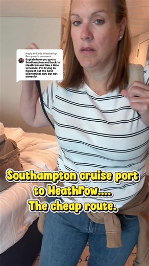 Replying to @Katie Weatherby-Berryman Cheap route from Southampton cruise port to London Heathrow airport. #southampton #cruisetips #cruiseport #lhr