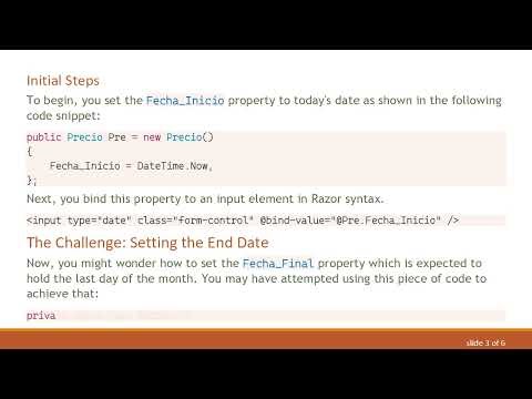 How to Get the First and Last Day of the Current Month in Blazor Using C#