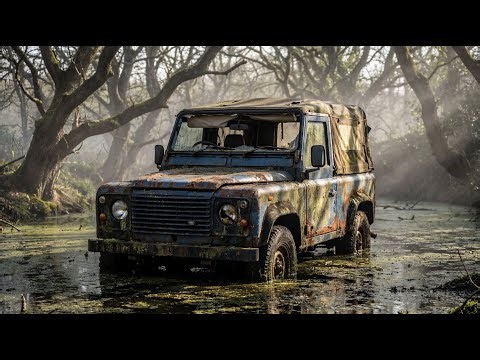Rescue & Restored a 1990 Land Rover Defender Abandoned For 30 Years In A Lake - Junk To Brand New