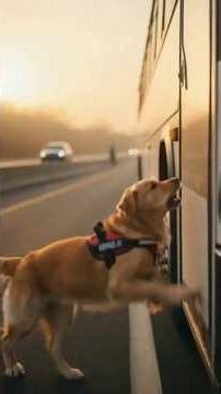 Dog Detects Bomb in Bus & Becomes a Real-Life Hero 🐕 #goldenretreiver #amazingdogs #shorts