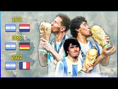Las TRES FINALES GANADAS de ARGENTINA EN EL MUNDIAL ⚽🏆
