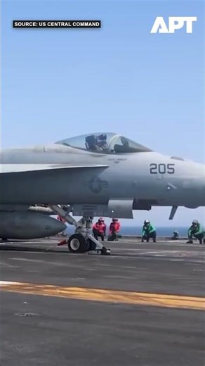 CENTCOM Releases Super Hornet Launch Footage from USS Abraham Lincoln Amid Iran Blockade | APT