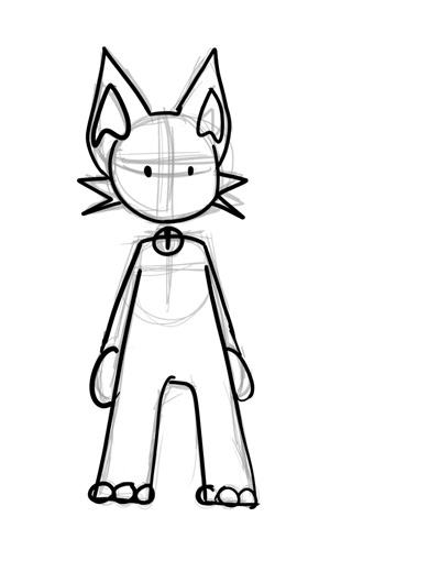 cat turn around. My first krita animation#timelapse #cartoon #animation #medibangpaint #krita #art