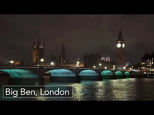 Big Ben Midnight Cinematic Bells and Chimes in London - Houses of Parliament