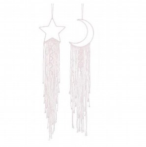 [Hot Item] Bohemian Woven Handmade Moon and Star Dream Catcher